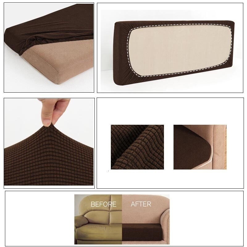 1/2/3/4 chỗ ngồi Chống Nước Bọc Sofa, Bọc Đệm Ghế Sofa Vải Nhung Gân Dày Dặn Co Giãn