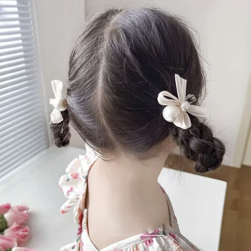 1 / 2 Chiếc Hàn Quốc Series Thời Trang Nơ Màu Hồng Ngọc Trai Tóc Cho Nữ Kẹp Bên Kẹp Tóc Cô Gái Phụ Kiện Tóc