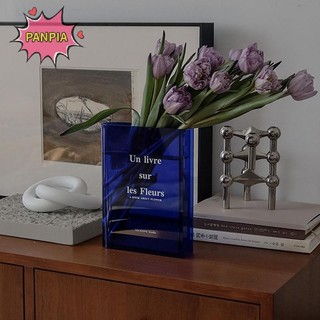 Pnpia Sách Trong Suốt Acrylic Bình Trong Suốt Bình Sách Trong Suốt Cho Hoa INS Bình Trang Trí Nhà Cửa Thủy Canh Để Bàn Hoa Sắp Xếp Boutique