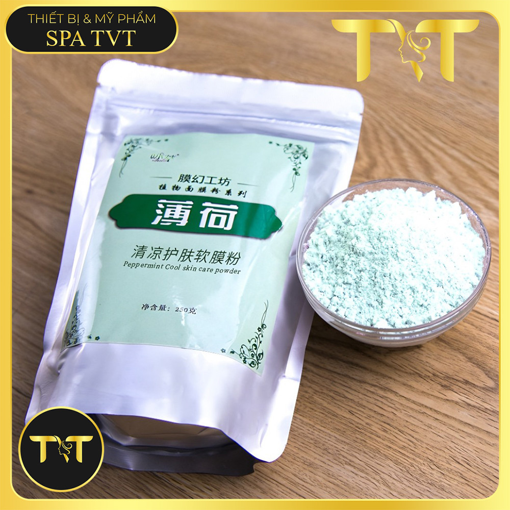 Mặt Nạ Bạc Hà Collagen Cho Da Dầu Da Mụn, Mát Lạnh Cấp Ẩm, Làm Dịu Da, Dùng Cho Spa & Cá Nhân