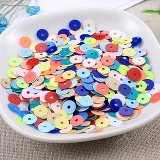 Tự Làm Phụ Kiện Kim Sa Lấp Lánh Kim Sa Lấp Lánh Phẳng Rời Miếng Quần Áo Giày Phụ Kiện Túi Trang Trí Miếng 6mm10g khoảng 750 Miếng