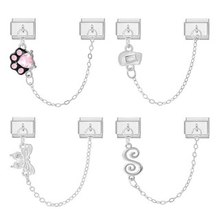 Fashion Cat/luck girl/cheers Italian Charm Links Stainless Steel Fit 9mm Bracelet Jewelry DIY Making Gifts Wholesale