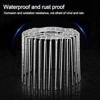 [COD] Thoát nước sàn mái EARTHLYCO, vỏ thoát nước ban công thép không gỉ, nắp ống tròn chống tắc bền bỉ