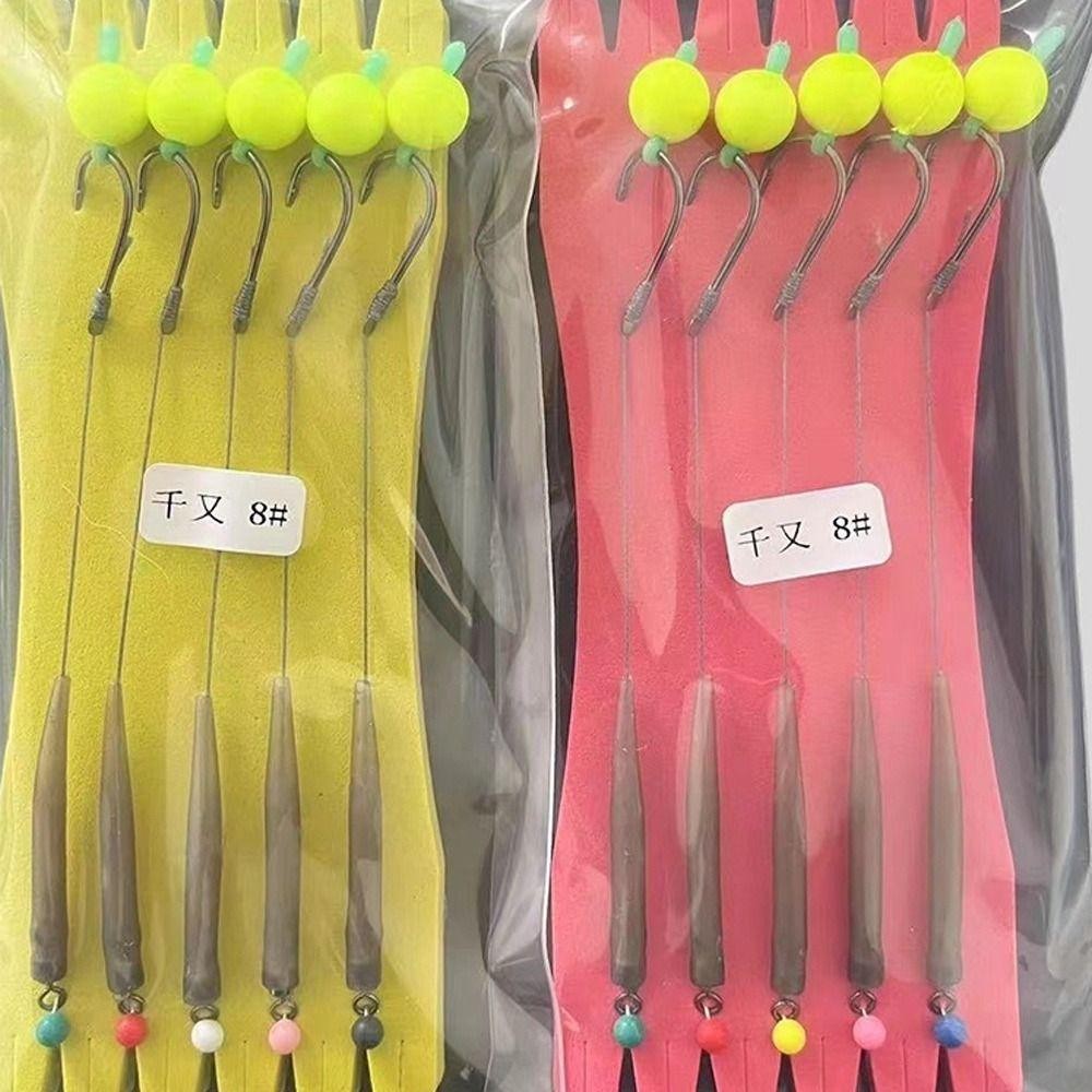 TUYỆT VỜI 5 Móc Cá Chép Tóc Giàn Khoan, Thiết Bị Pesca 3#-10#, Giàn Dụ Cá