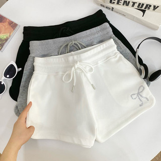 Quần short nơ co giãn giải trí dành cho nữ mùa hè mới 2025