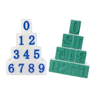 10Pcs Detachable Number Stamp From 0-9 Digital Stamp For Card Making Scrapbook