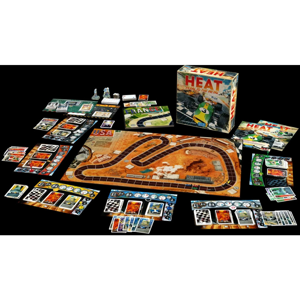 [Luật Việt] Boardgame Heat: Pedal to the Metal Đua Xe phiên bản tiếng Anh ( kèm quyển luật tiếng Anh+Việt) 4-5889