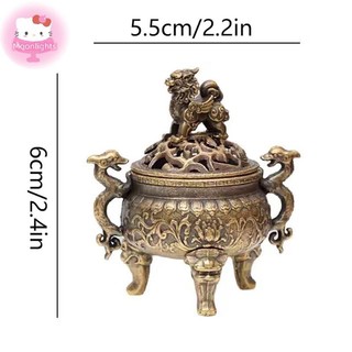 Moonlights Vintage Hợp Kim Hương Đốt Dính Giá Đỡ Ba Chân Rỗng Ra Gỗ Đàn Hương Đốt Trà Lễ Trang Trí Nhà Cửa EN