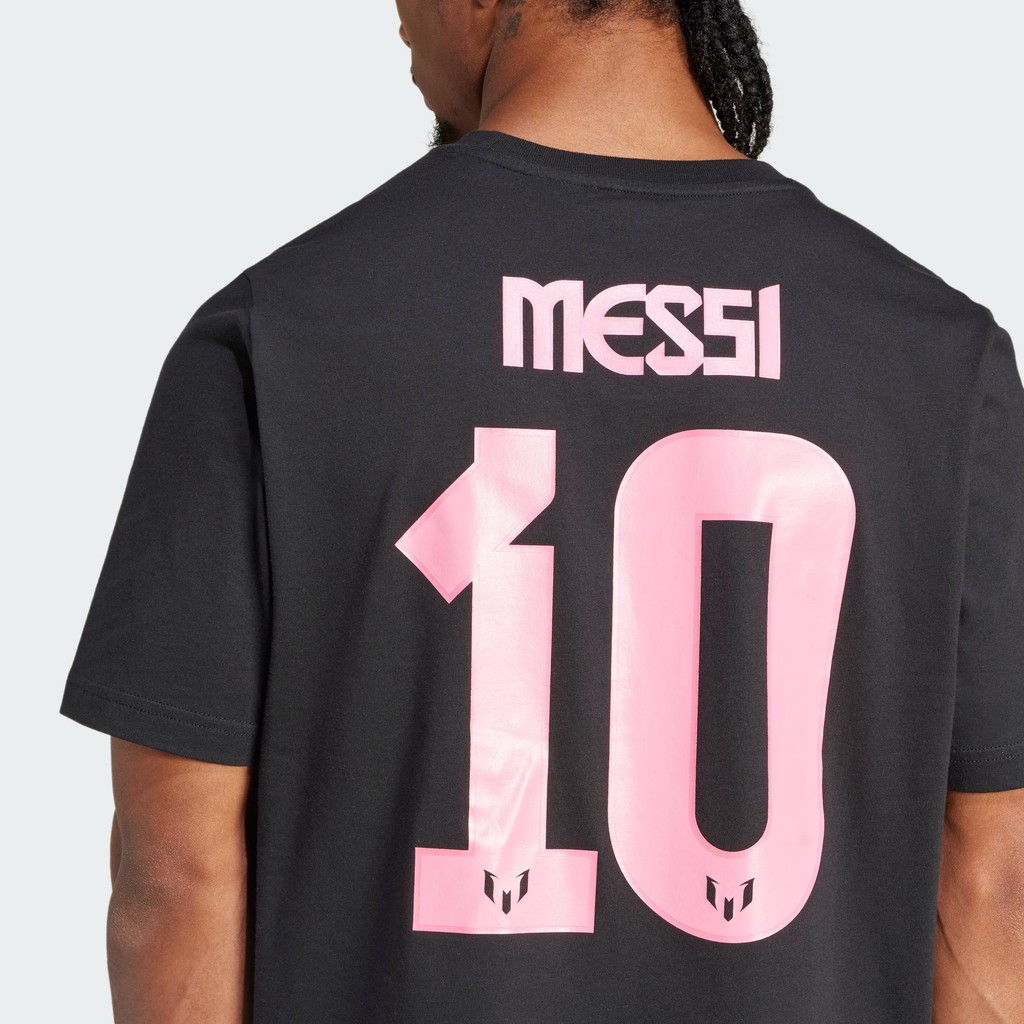 adidas Football Messi Name and Number Graphic Tee Men Black JM3551 | BigBuy360 - bigbuy360.vn