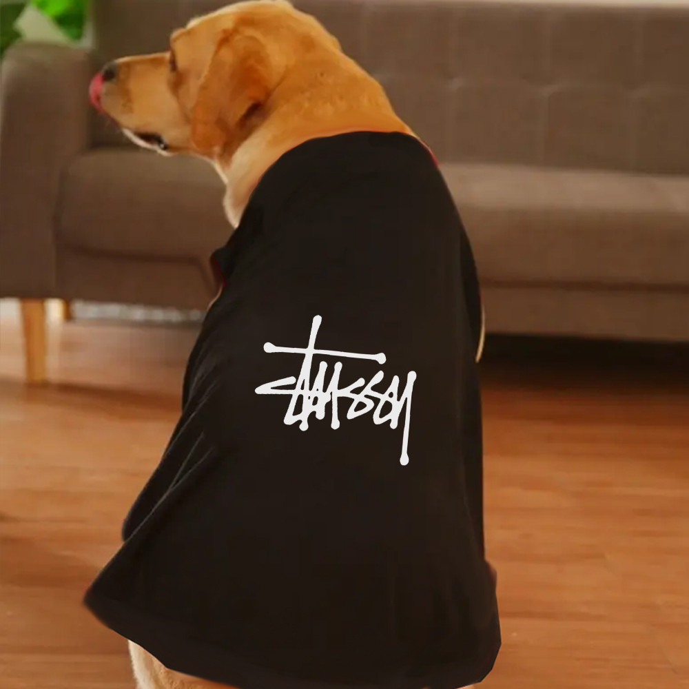 ✨ Hàng Mới Về ✨ 3xl-6xl Đen Graffiti Họa Tiết Mèo / Chó Thoáng Khí Kích Thước Lớn Áo Vest Lớn Vừa Quần Áo Cho Chó