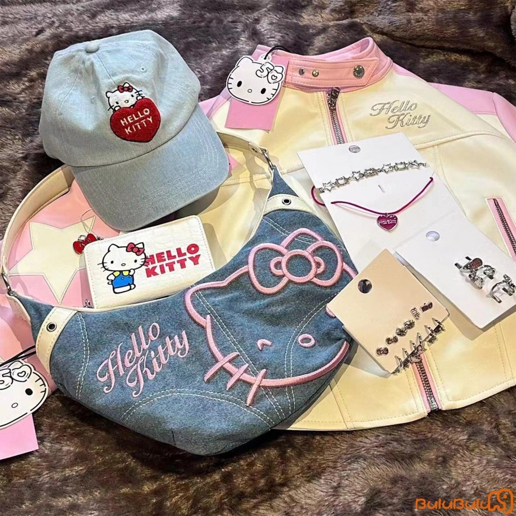 Thời Trang Nữ Nhẹ Nách Túi Mèo Thêu Denim Túi Xách Túi Đeo Vai