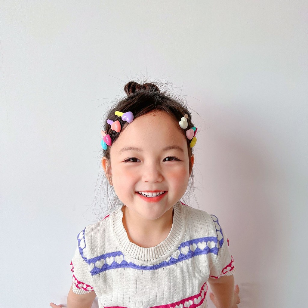 Bộ kẹp tóc cô gái dễ thương Kẹp tóc màu kẹo