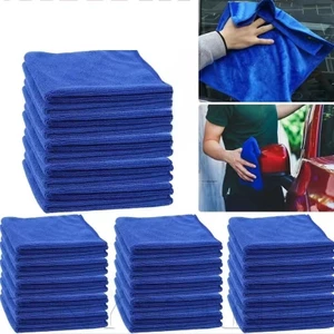 Khăn lau sợi nhỏ 20-26,5cm Vải thấm hút cao để chi tiết ô tô / Xe máy / Sử dụng tại nhà, Dụng cụ tẩy lông & đánh bóng siêu mềm (1 / 3 Cái)