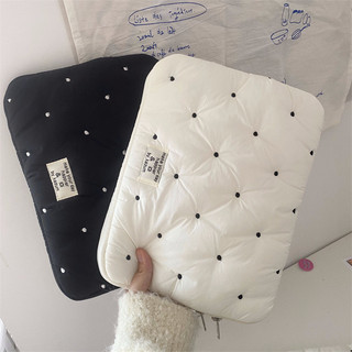 Túi đựng máy tính bảng Hàn Quốc Túi lót thêu chấm bi INS Style 37 / 43 / 50cm Túi đựng máy tính xách tay