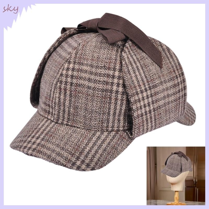 Bầu trời Mũ bóng chày Plaids cổ điển có vành đôi Mũ Cotton thoáng khí có thể điều chỉnh