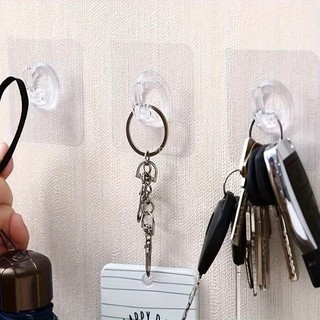 Móc chịu lực trong suốt - Móc treo cửa dính chắc chắn treo tường