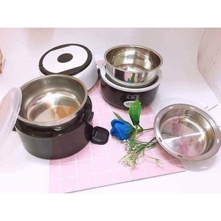 Hộp cơm, cặp lồng ủ cơm cắm điện 3 tầng, có thể tự hâm nóng trong cặp lồng, bền đẹp