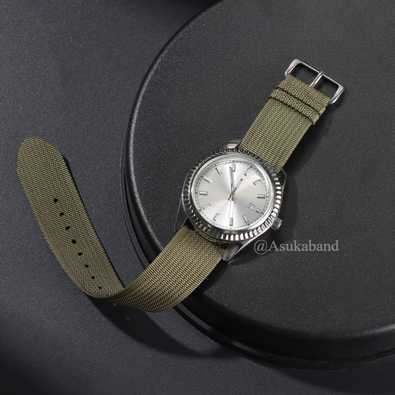 Nylon NATO Dây Đeo Đồng Hồ 20 Mm 22 Mm ZULU Nylon Dây Đồng Hồ Mỏng Thoáng Khí Đơn Một Vòng Vòng Tay Đơn Giản Vòng Tay Cho Seiko 5 Diver Lặn Nam Nữ Thể Thao