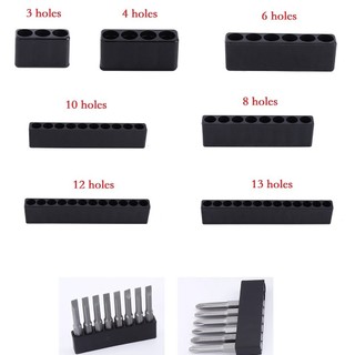[Fuxin] Hộp đựng mũi tuốc nơ vít 3-13 lỗ bằng nhựa có chân đế sắp xếp lưu trữ