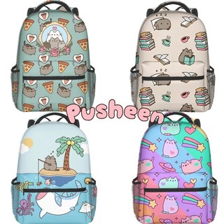 Ba Lô Pusheen In Hoàn Toàn Ba Lô Dung Tích Lớn Dây Đeo Vai Rộng Giảm Căng Thẳng Ba Lô Túi Máy Tính Quà Tặng Sinh Nhật