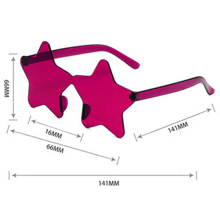 Tiệc Sinh Nhật Ngôi Sao Kính Màu Kẹo Hợp Thời Trang Dễ Thương Pentagram Kính Mắt Cho Tiệc Ngày Lễ Sân Khấu
