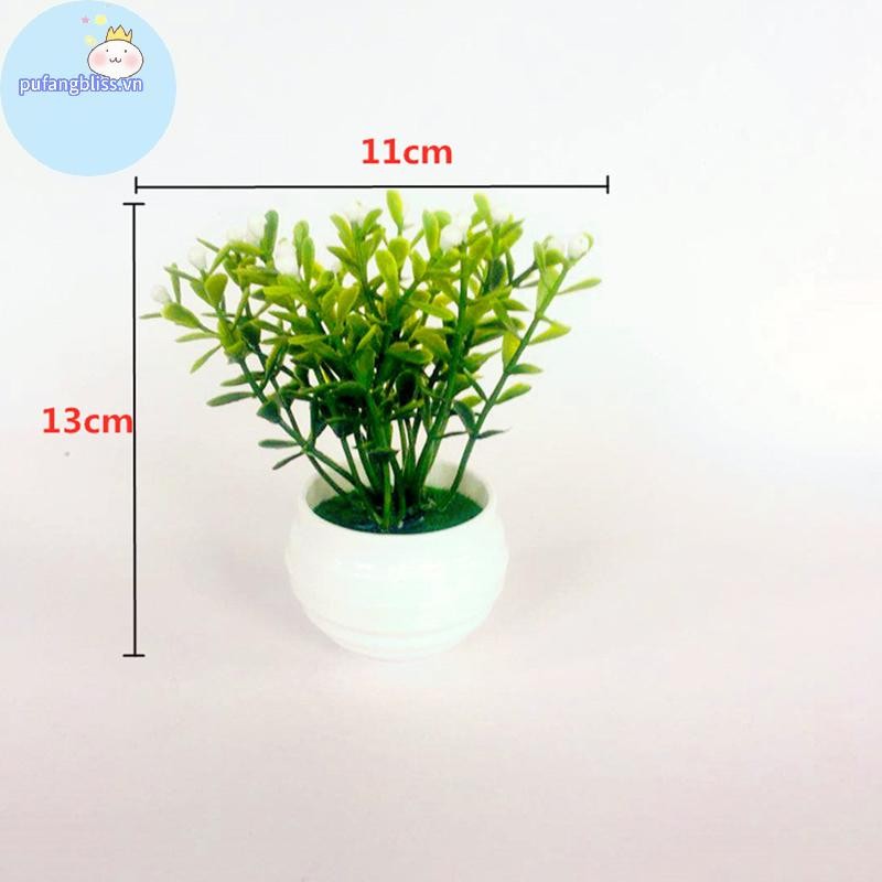 Pufangbliss Nhân Tạo Nhỏ Mô Phỏng Cây Chậu Cây Văn Phòng Bàn Đồ Trang Trí VN