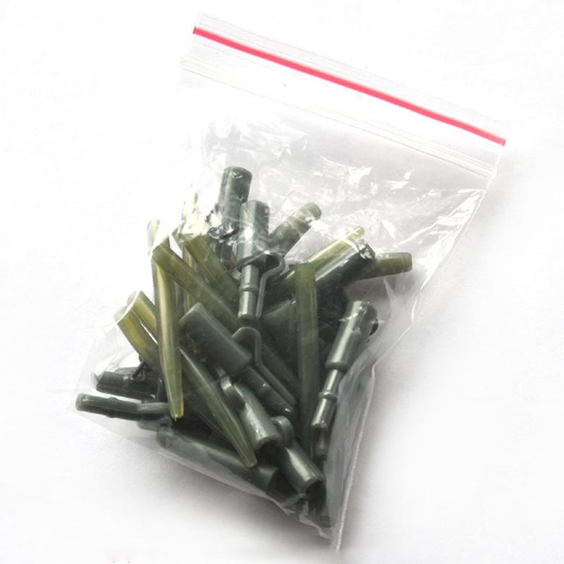 TMOY 40 Chiếc Cá Chép Phụ Kiện Câu Cá Kẹp Chì Thay Đổi Nhanh Đuôi Xoay Cao Su Chống Tay Cho Cá Chép Giàn Câu Cá Thô TCS