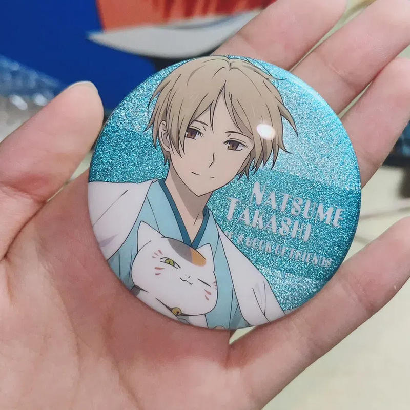 Bộ huy hiệu Book of Friends của Natsume – Ghim nút 58mm kèm thẻ Acrylic, có Naruto Takashi và Madara