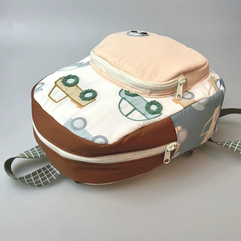 TPKSF98 Học Sinh Schoolbag, Ba Lô Đi Học Trẻ Em Thêu Xe Hoạt Hình Đa Năng, Bé Trai Và Bé Gái Mẫu Giáo Ba Lô Nhẹ Túi Sách