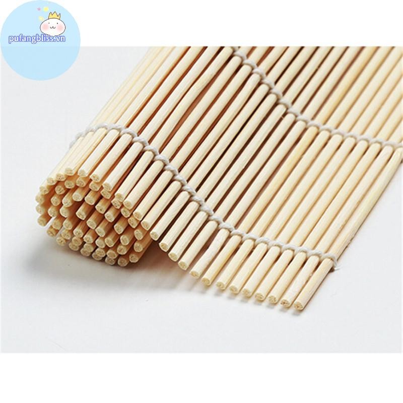 Pufangbliss Sushi Thảm Máy Làm Tre Bộ Cơm Cuộn Khuôn Nhà Bếp DIY Khuôn Con Lăn Cơm Mái Chèo VN