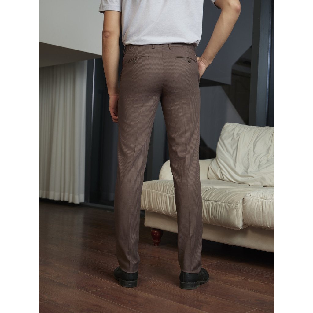 Quần tây sọc 0ly VIETTIEN vải spandex phom slim fit VT00000163