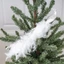 Chim công trắng nhân tạo Trang trí cây thông Noel Lông vũ mô phỏng chim