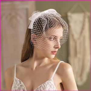 Vic Fascinators Mũ Nữ Đảng Đầu Cưới Cocktail Lưới Kẹp Tóc