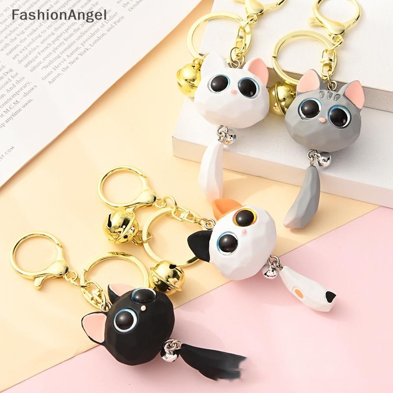 FashionAngel Hoạt Hình Sáng Tạo Mắt To Móc Khóa Dễ Thương Chống Mất Mặt Dây Chuyền Tinh Tế 3D Móc Khóa Cặp Đôi Accessor VN