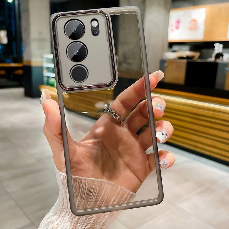 3 trong 1 Infinix Hot 50 Pro 50i 50 4G 5G TPU Mềm Silicon Trong Suốt Vỏ Điện Thoại Có Camera Bảo Vệ Mặt Sau + Kính Cường Lực Riêng Tư + Phim Mặt Sau