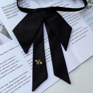 Vintage Kim Cương Giả Ong Dây Buộc Pre-Tied Nơ Cổ Hoa Phụ Kiện Cho Nữ