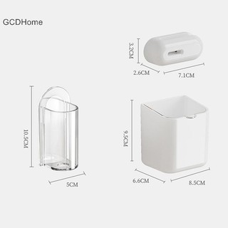 Gcdhome Giá đỡ bàn chải đánh răng điện Giá đỡ bàn chải đánh răng treo tường Tiết kiệm không gian Phòng tắm sắp xếp phụ kiện Hộp lưu trữ HOT