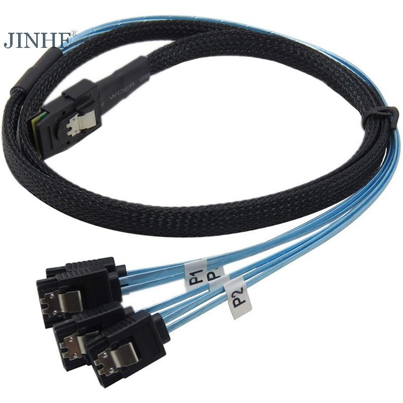 Cáp JINHF SAS SATA -SAS SFF-8087 Đến 4 Cáp SATA SAS 4i SFF8087 36P HOT