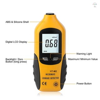 Máy dò rò rỉ vi sóng LCD kỹ thuật số có đèn nền 2450 MHz Máy kiểm tra rò rỉ lò vi sóng di động có độ chính xác cao Cảnh báo báo không cần hiệu chỉnh lại