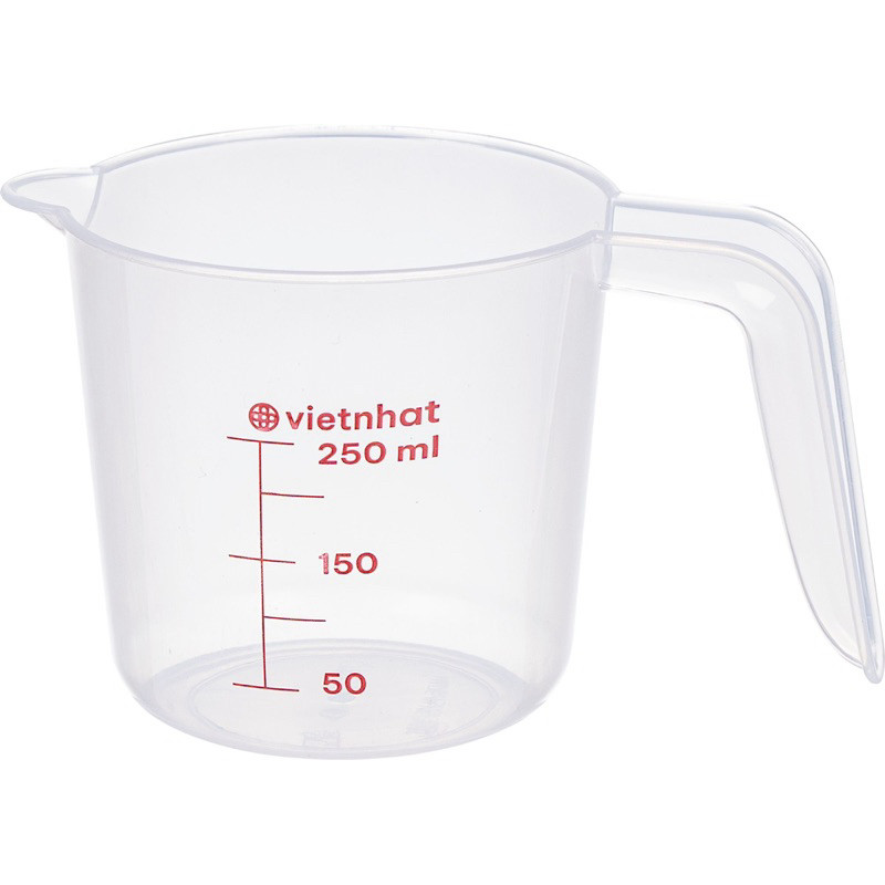 Ca pha chế đo ml bộ 3 250ml, 500ml, 1000ml có vạch, Bộ 3 ca đong pha chế Việt Nhật