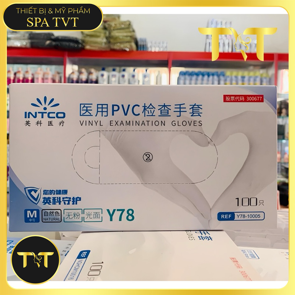 Găng Tay Cao Su Non INTCO 100 Cái – Bảo Vệ Tay, Mềm Mại, Dùng Cho Spa, Phun Xăm, Nhuộm Tóc, Y Tế
