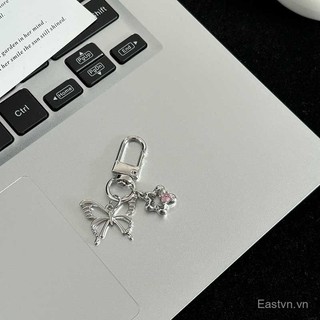 [Móc khóa] Móc khóa kim cương màu đen anh đào cao cấp, hình trái tim ngọt ngào, phụ kiện ba lô sinh viên thời trang cá tính 8JYC