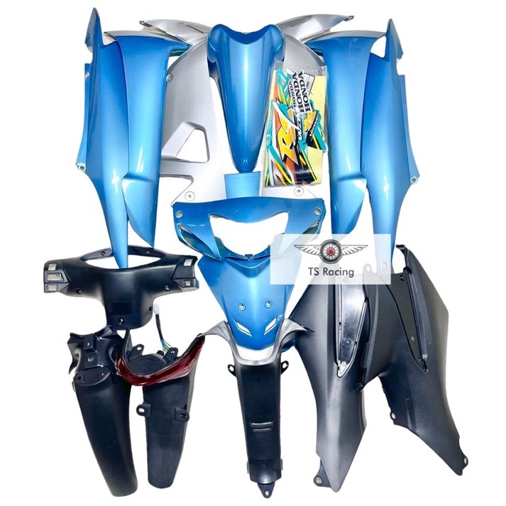 Dàn áo wave rs xanh dương - tặng team 3 lớp