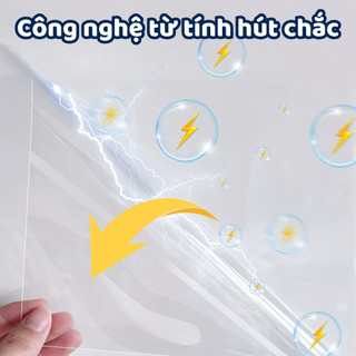 Decal dán bếp từ tính chống bám bẩn, Giấy dán tường trong suốt không dùng keo, dễ dàng vệ sinh