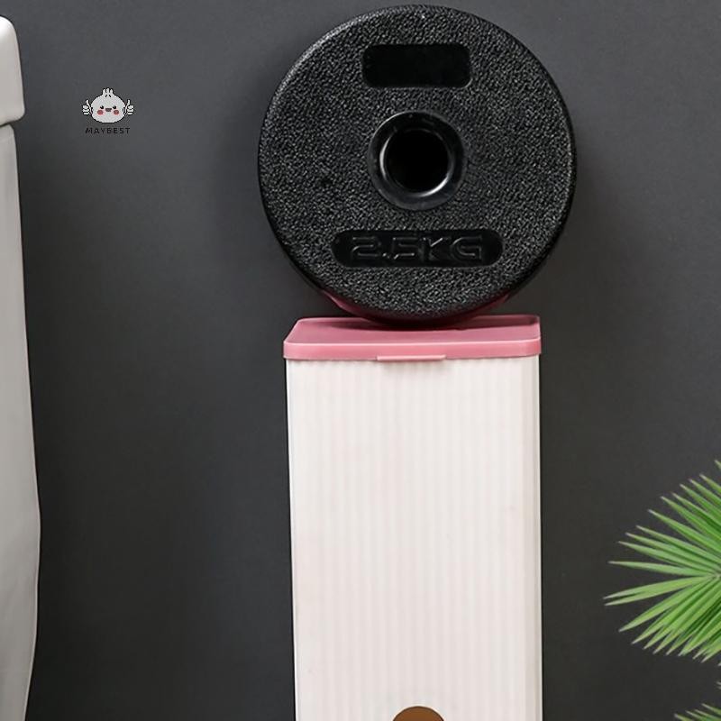 Maybest 1 Chiếc Treo Tường Băng Vệ Sinh Hộp Bảo Quản Khăn Giấy Và Cotton Hộp Bảo Quản Hộp Lật Đa Năng {VN}