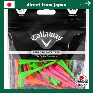 Tee Golf Callaway Neon Mix – Nhựa Bền, Hiệu Suất Cao, Dài 70mm (Hộp 30 Chiếc)