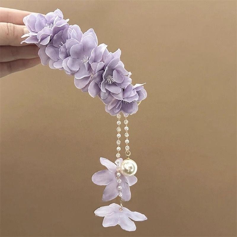 Mori Phong Cách Tính Khí Hoa Lụa Phong Cách Trung Hoa Kẹp Tóc Cô Gái Ngọt Ngào Phụ Kiện Tóc