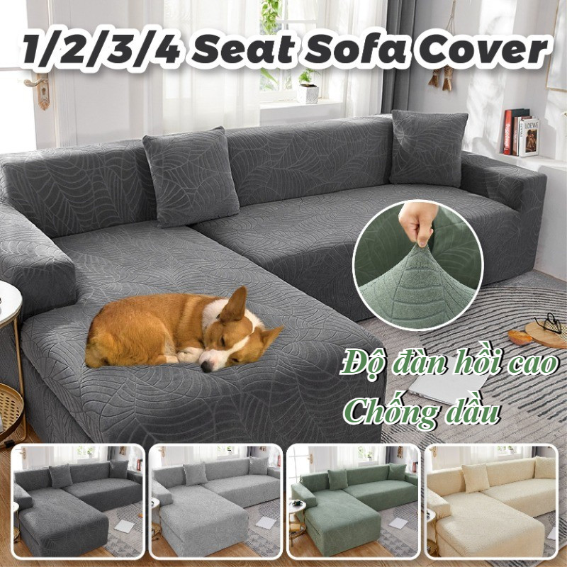 Vỏ ghế sofa bọc nệm,Có một ban nhạc đàn hồi,Độ co giãn cao và không thấm nước,1/2/3/4 Chỗ Ngồi