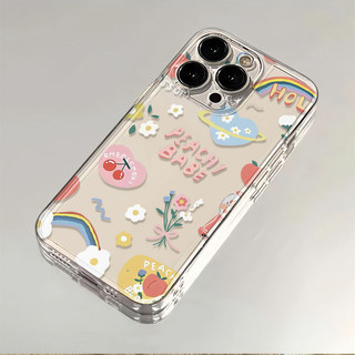 Ốp Điện Thoại Cầu Vồng In Hoa Cho Samsung Galaxy A7 2018 A06 Note 10 Lite A81 10 Plus 20 Ultra J6 Plus J2 J7 Prime G530 M23 A72 A73 5G Ốp Lưng Mềm Trong Suốt Hoa