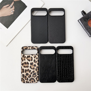 Luxury fashion leopard print carbon fiber fabric phone case For Google pixel 9 8 7 Pro pixel9xl 9pro